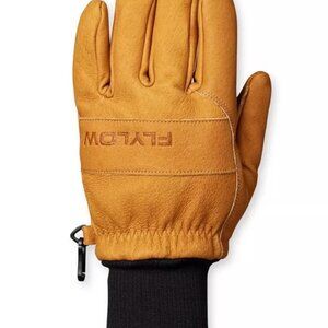 Flylow Ridge Insulated Waterproof Ski & Snowboard 5-Finger Gloves Small Natural